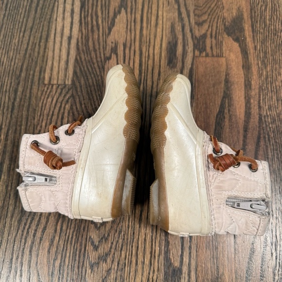 Sperry Ivory Youth Girls Saltwater Duck Boots size 7 - Picture 5 of 7